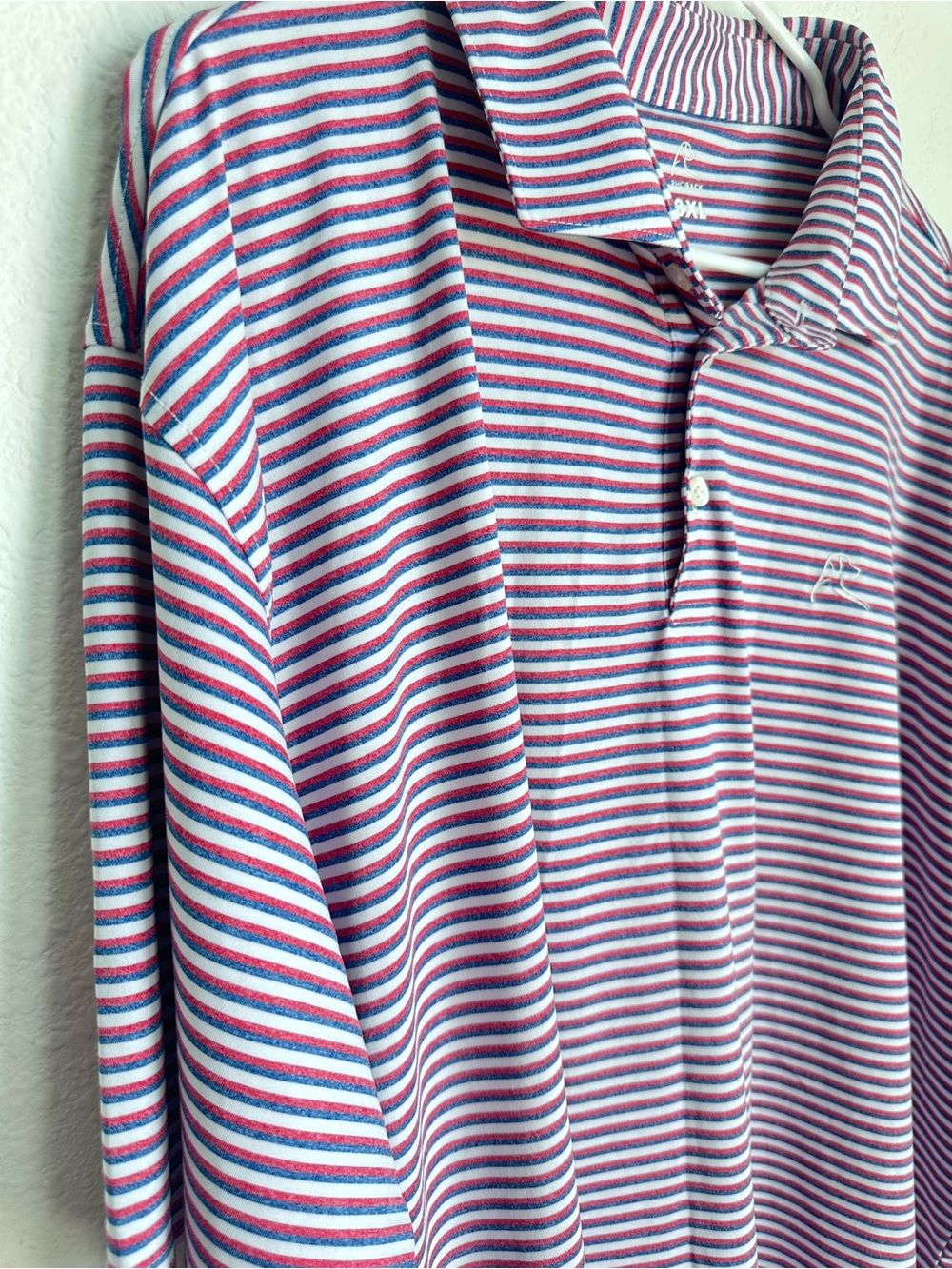 Set of 2 Rhoback Men’s Short Sleeve Performance Polo The Jawn Striped 3XL Golf - Picture 13 of 17